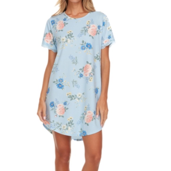 Flora by Flora Nikrooz Women's Kathleen Short Sleeve Sleepshirt - Picture 1 of 1
